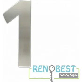 SATOS Číslice "1" fasádní 150mm NEREZ Povrchová úprava: nerez, Délka: 150 mm
