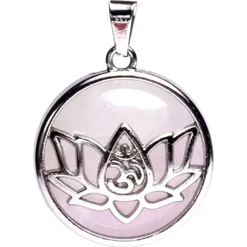 Přívěsek Milujeme Kameny Růženín - přívěsek Óm s lotosem 49692
