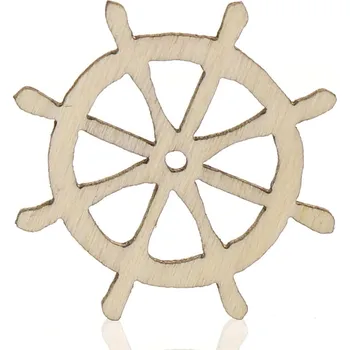 Knoflík Naše galanterie Dřevěný knoflík kormidlo 1