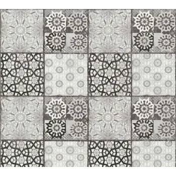 Tapeta A.S. Création | Vliesová tapeta na zeď Il Decoro 36895-4 | 0,53 x 10,05 m | bílá, černá, šedá + Bílá, černá, šedá vliesová tapeta na stěnu 368954 v rozměru 0,53 x 10,05 m