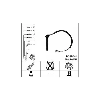 Zapalovací kabel Sada kabelů pro zapalování NGK RC-EF1201 - SUBARU