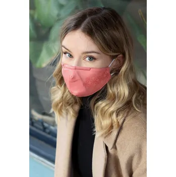 rouška Designová pratelná nanorouška nanoSPACE - růžová Velikost roušky: S