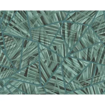 Tapeta A.S. Création | Vliesová tapeta na zeď Emotion Graphic 36885-1 | 0,53 x 10,05 m | modrá, zelená, černá + Modrá, zelená, černá vliesová tapeta na stěnu 368851 v rozměru 0,53 x 10,05 m