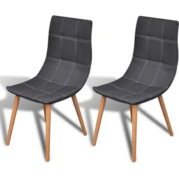 Jídelní židle Moderna jídelní židle tmavě šedé 2ks