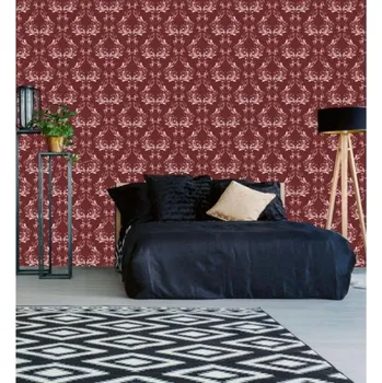 Tapeta DIMEX | Vliesová tapeta na zeď Dimex Line WP-016-02 | 0,75 x 10 m | červená, bílá + Vliesová tapeta na zeď Dimex Line WP01603 v rozměru 0,75 x 10 m