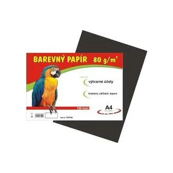 Papír papír pro výtvarnou výchovu A4/100/80g černý,rychlé dodání