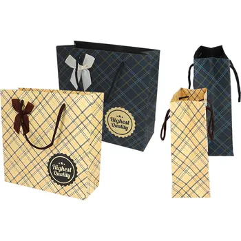 Carmani® Carmani - Dárková papírová taška Highest, světlá - 30*27*12 cm