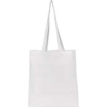 Jednoduchá bavlněná nákupní taška, bílá