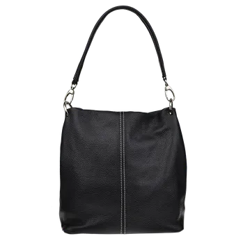 Kabelka NovaKabelka.cz Kožená italská kabelka Fiora Nera Filati Bianca