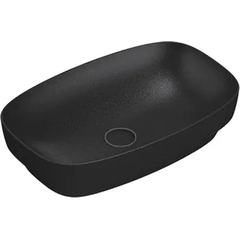Umyvadlo Catalano Colori Umyvadlo na desku 60x38 cm, bez přepadu, matná černá, 160AGRLXNS