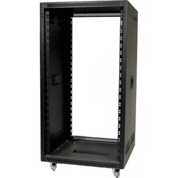 Serverovna Rack 19" - rovný, s větracími otvory, rukojeti - hl. 566 mm 12U