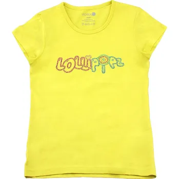 Dívčí tričko Kawaii Babe Lollipopz žluté