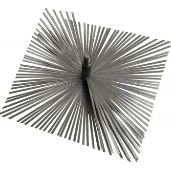 Čistič komínů Wöhler štosákový kartáč, plochý drát, závit M12, 150x150 mm