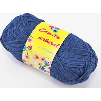 Příze Příze Camila natural - námořnická modrá - číslo barvy 109
