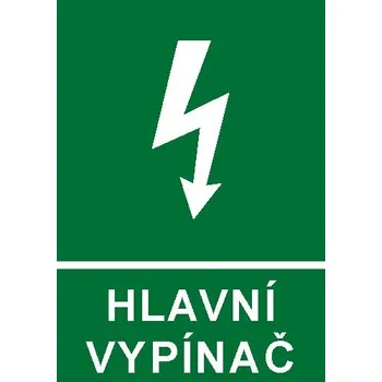 STRO.M propagace Samolepka 6131A 8x2cm Hlavní vypínač