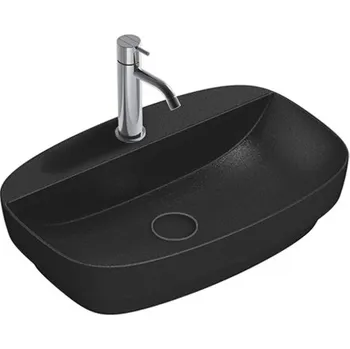 Catalano Colori Umyvadlo na desku 60x40 cm, bez přepadu, matná černá, 160GRLXNNS