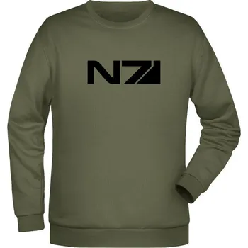 Pánská mikina Mikina N7 - olivová