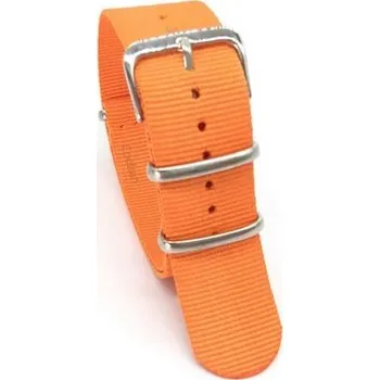Řemínek na hodinky Nylonový řemínek Ricardo, oranžový, NATO