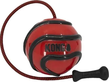 Hračka pro psa KONG Wavz Bunjiball míč na šňůře guma L