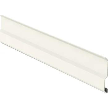 Plech Krycí lišta RŠ 100, 1 bm, Lakovaný pozink, Bílá RAL 9010