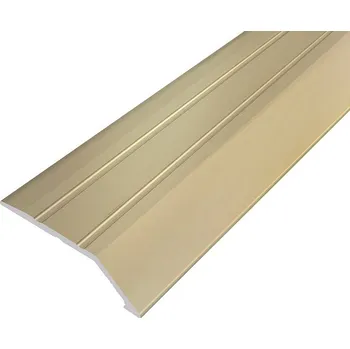 Stavební profil AP6 nájezdová lišta samolepící ACARA, hliník elox champagne, 8,5 mm, 0,9 m
