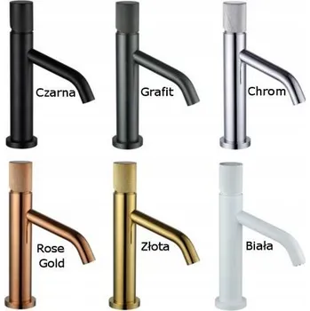 Vodovodní baterie Mexen - RUMBA ONE designové tlačítko pro ovládání baterie, grafitová, 73599-66