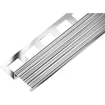 SP22 schodová lišta TREP ACARA, nerez lesk V2A protiskluz, 11 mm, 2,5 m