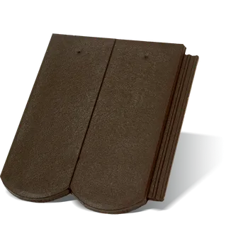 betonová krytina Taška okrajová pravá RUNDO EVO mocca 2020