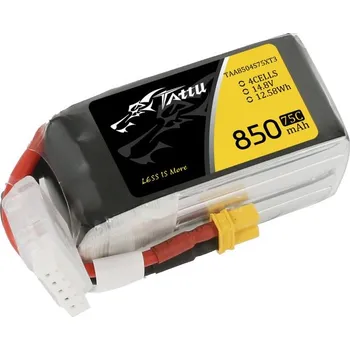 RC vybavení Gens Ace LiPo Tattu Serie - 4S 850mAh 14,8V 4S1P (75C) XT60 Plug