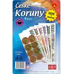 ČESKÉ KORUNY s mincemi-peníze do hry