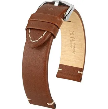 Řemínek na hodinky Kožený řemínek Hirsch Ranger L 05402070-2, hnědý, teletina, délka L, Quick Release