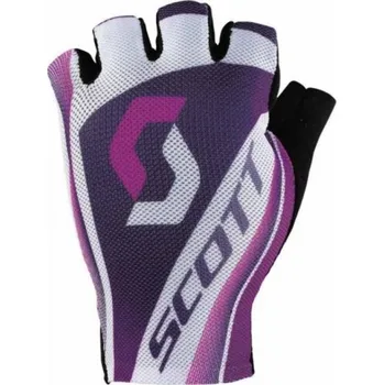 Cyklistické rukavice dámské rukavice Scott RC SF, white/dark purple, wht/pink - vel. L 120088