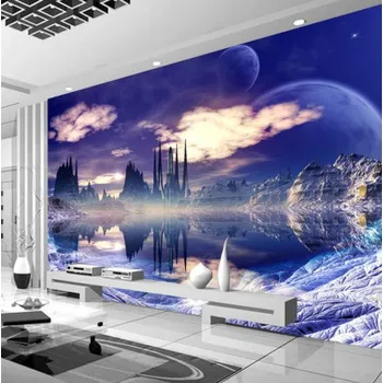 Tapeta Solution Media 3D tapeta - Zámek v mlze MU1353 1 - Voděodolné plátno - Textilní tapeta omyvatelná - 250g/m2