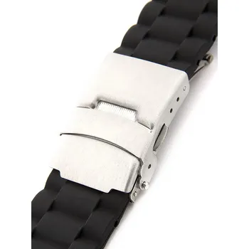 Řemínek na hodinky Silikonový řemínek Mavex SC-03A, černý