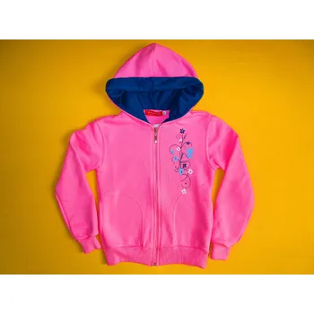 Dívčí mikina Soňa Zemanová, ČR Dívčí mikina s kapucí Ornament Barva: růžová, Velikost: 128