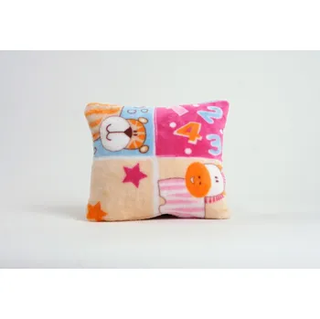 Polštář Heboučký dětský polštářek - zvířátka růžová 30x25 cm