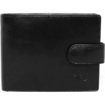 Kabelka Pánská kvalitní hladká kožená peněženka Marta Ponti no. 201 černá | KabelkyproVas.cz