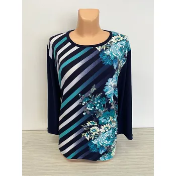 Dámská tunika Halenka WENELÍMA, Barva Zelená, Velikost XXXL56, Materiál 98% Polyester 2% Lycra