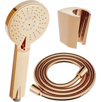 Sprchový set Mexen příslušenství - 1-bodový ruční sprchový set R-40, růžovo-zlatá, 785406052-60