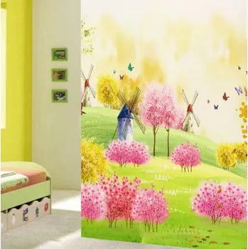 Fototapeta Solution Media 3D tapeta - Větrné mlýny MU2843 4 - Slámová textura - Vliesová tapeta - 300g/m2