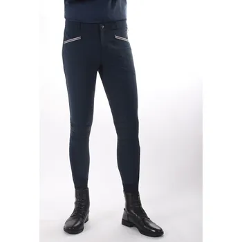 Jezdecké kalhoty QHP Rajtky Olav QHP, s gripem, pánské, navy 46