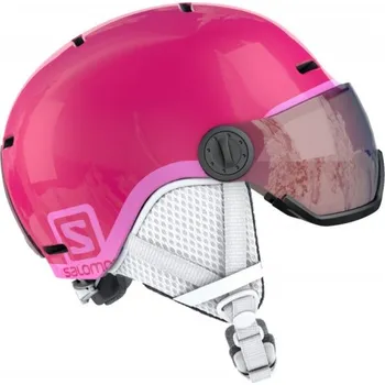 dětská helma Salomon Grom Visor, glossy pink, 20/21 - vel. M (53-56) 110069