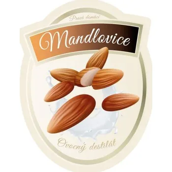 Papír Tisk samolepky mandlovice - 75x95mm