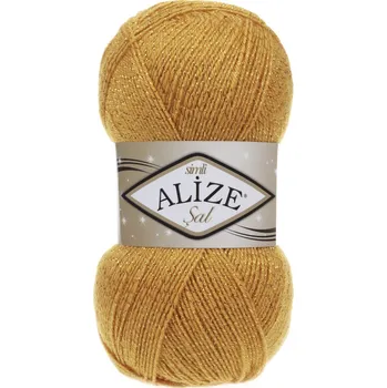 Galanterie Příze Alize Sal simli 02 hořčicová