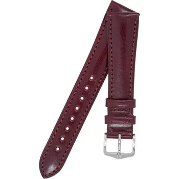 Řemínek na hodinky Kožený řemínek Hirsch Siena L 04202060-2, červený, teletina, délka L
