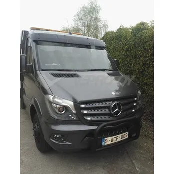 Plexi ofuk oken Sluneční clona MB Sprinter NCV3 2006-2018, 2018- /VW Crafter 2006-2016 art. 3052AB/komplet (kompletní clona - akrylová část s montážní sestavou)