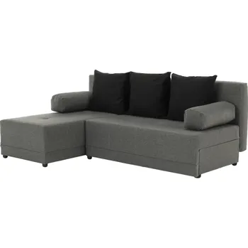 Sedací souprava Rohová sedací souprava, šedá / černá, levá, MEXX