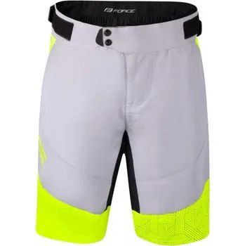 Pánské kraťasy volné kraťasy Force Storm, šedá/fluo - vel. L 306193