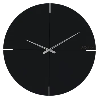Hodiny JVD Designové minimalistické černé hodiny JVD HC40.1 (hodiny o průměru 600mm)