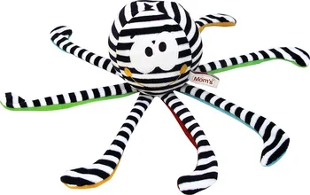 Hračka pro nejmenší Hencz Toys Chobotnice s tlukotem srdce černá/bílá